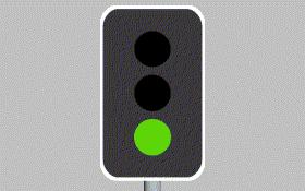 TL007 - Traffic Lights / Lanes This light means, you - - Can go straight ahead, or turn left or turn right, if it is safe to do so.