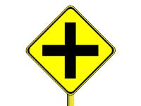 SI022 - Traffic Signs What does this sign mean? - A sharp depression in the road is ahead, be prepared, slow down. - Do not drive with your lights on high beam. - Police station ahead.