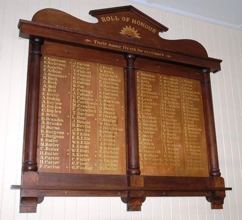 Hobbs is also remembered on the Ulverstone State School Roll of Honour, 