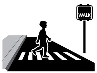 Which pedestrian is