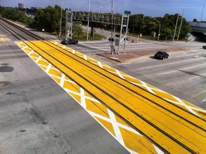 pavement markings in reducing instances of stopped vehicles