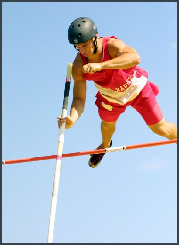 Clearing Crossbar with Uprights Positioned Incorrectly Pole vaulters rely upon the event officials, once the competition has commenced, to correctly set the uprights and position of the crossbar.