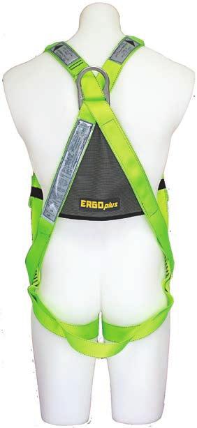 straps Fitted with suspension trauma relief straps Fall arrest, confined space entry, roof work, ladder systems, elevated