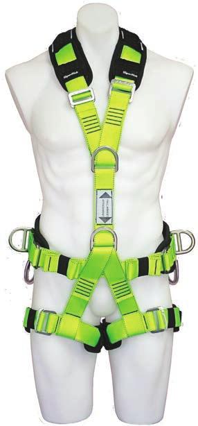 WaterWorks Harness Range 1800 WaterWorks Designation: Full body suspension harness Rear fall arrest stainless D Front