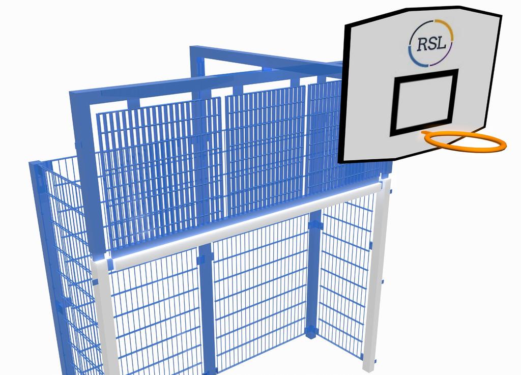 RSL Play Goal Built-in basketball Use our Play fencing system to create a strong, aesthetically pleasing goal-end which can either be used as a