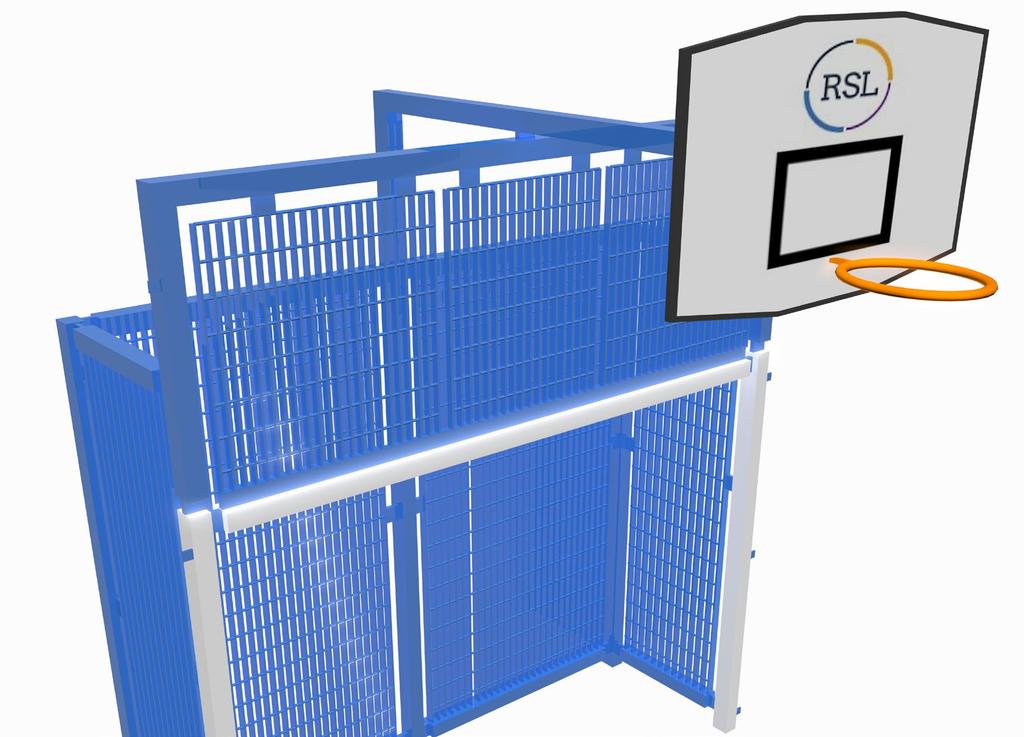 RSL Power Goal Built-in basketball Use our Power fencing system to create a strong, aesthetically pleasing goal-end which can either be used as a