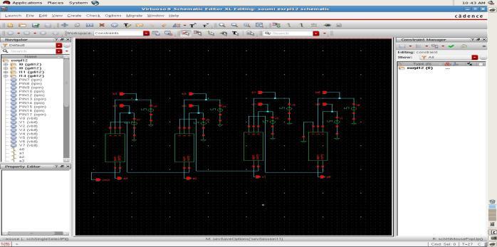 Transient response of 28T full adder The schematic diagrams of cascaded 28T full adder and cascaded low