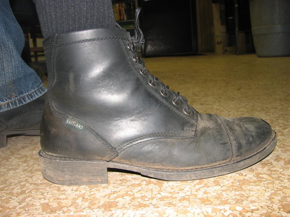 Figure 2. Work boots provide toe, foot and ankle protection. Figure 4. Wearing gloves provides an added layer of protection for your hands and fingers. Figure 5.