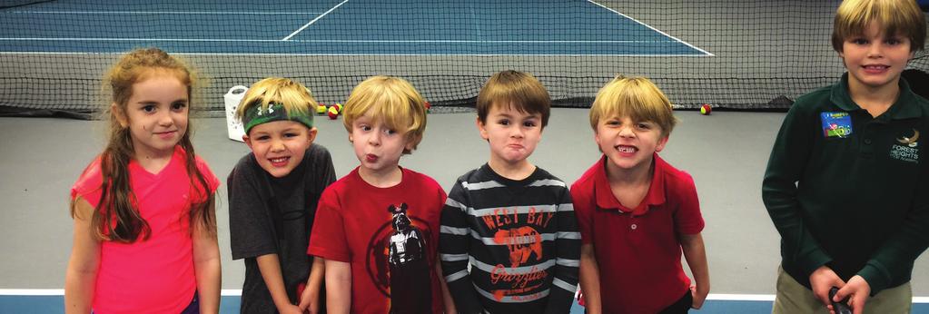LEVELS Tennis Tots The goal of Tennis Tots is inspiring young children in a fun and nurturing atmosphere and teaching them developmentally sound and age appropriate physical skills (including