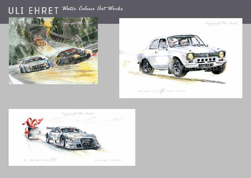 #265 Eifelmorgen BMW Motorsport am Nürburgring - On canvas: 160 x 120 cm, 130 x 100 cm, 100 x 70 cm #526 Ford Escort