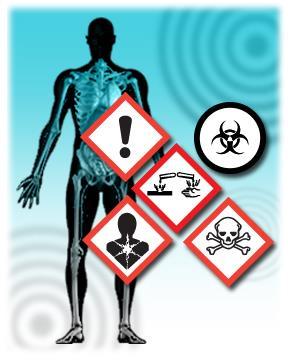 Health Hazards Hazards materials are classified into this group based on their ability to cause health effects such as eye irritation, respiratory sensitization, or cancer.
