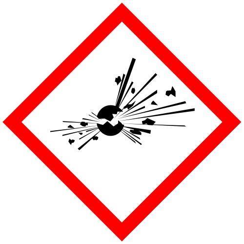 Pictogram Exploding Bomb This category includes: Self-reactive