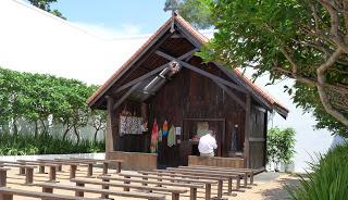 Chapter 9 > Changi Chapel Location(s): Changi Chapel The commemoration team visit the Changi Chapel to look over the war