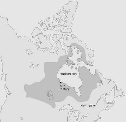 known as the (HBC). The HBC was given a monopoly over the fur trade in all the land whose rivers drained into Hudson Bay.