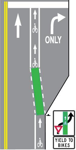 City of San Mateo Bicycle Master Plan A.6.7. Colored Bike Lanes Color applied to bike lanes helps alert roadway users to the presence of bicyclists and clearly assigns right-of-way to cyclists.