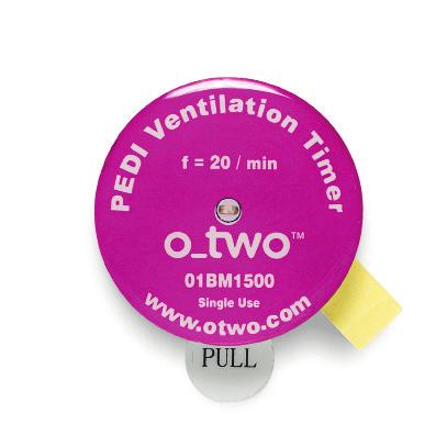 detrimental to patient survival. The single-use O-Two Adult and PEDI Ventilation Timing Lights go one step further than other devices currently available.
