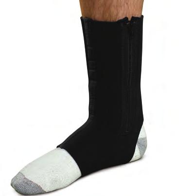 control edema by providing even compression Made with latex-free elastic that provides support to weak or injured ankles Open heel and toe construction for comfort Low profile design allows for use