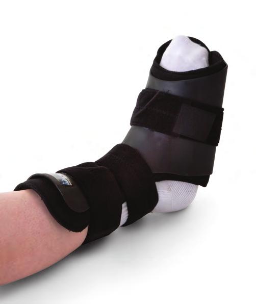 Night Splints orsal Night Splint designed to hold the foot in a neutral position during sleep for added comfort Low profile, less bulk/weight and less heat retention Helps alleviate morning pain and