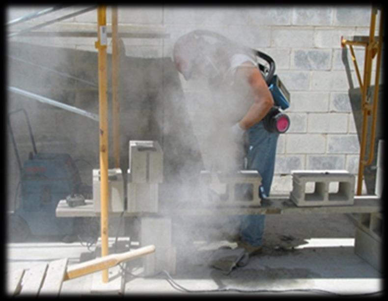 Common Construction Activities Causing Silica to Becomes Airborne Concrete (block) grinding/cutting/chipping Concrete