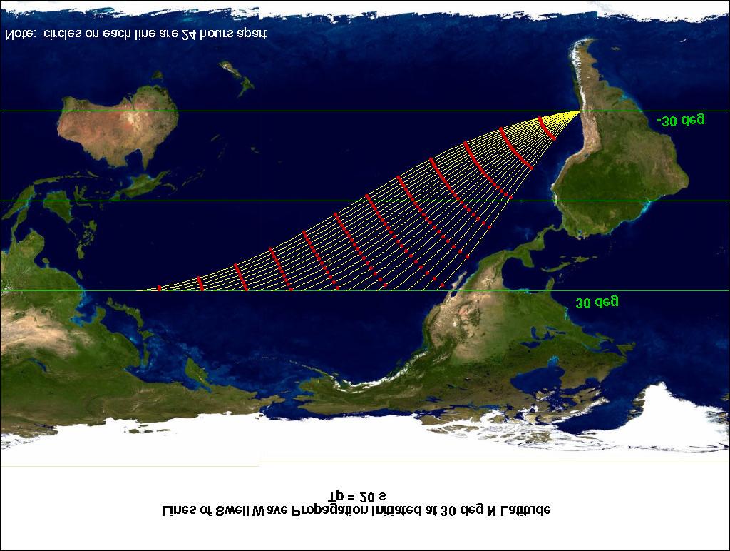 Extension to Simulation of Swell Propagation 11,100 km