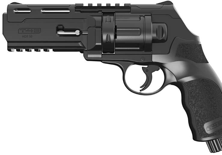 DEFENSE / T4E TRAINING 4 ENGAGEMENT HOME DEFENSE REVOLVER T4E HDR 50 Top-of-the-line home defense: The HDR 50 is a revolver with visible strengths large caliber (.