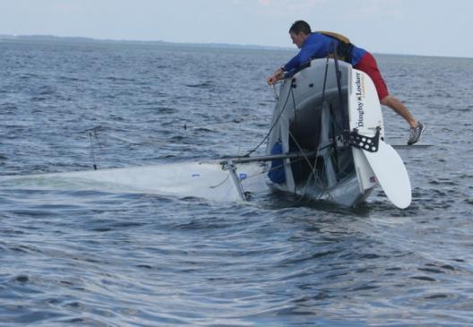 2. Righting Dinghies from Inversion (Turtling) Quickly righting a turtled boat is a valuable skill at any time, especially when sailors may be under the boat.
