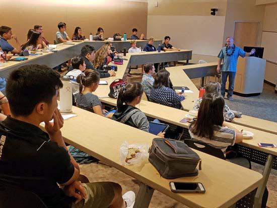On Tuesday during lunch, he shared his advice on building and managing early stage companies to students.