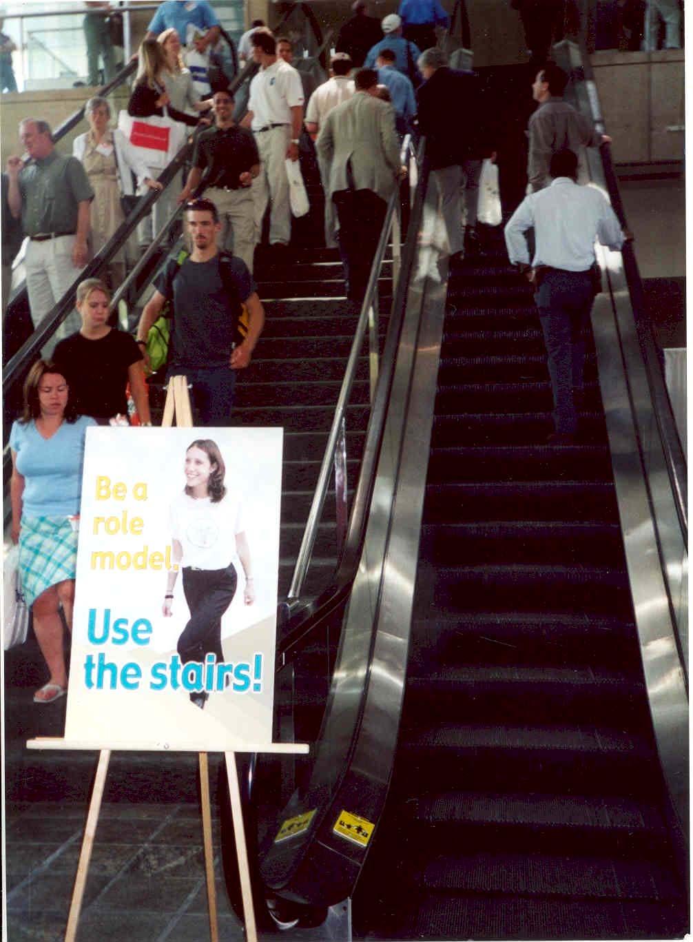 Promoting stair Use through Signs/prompts And aesthetic Improvements Is an