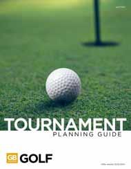 75 d Plaques on pg15! A successful golf tournament requires planning in advance of the event.