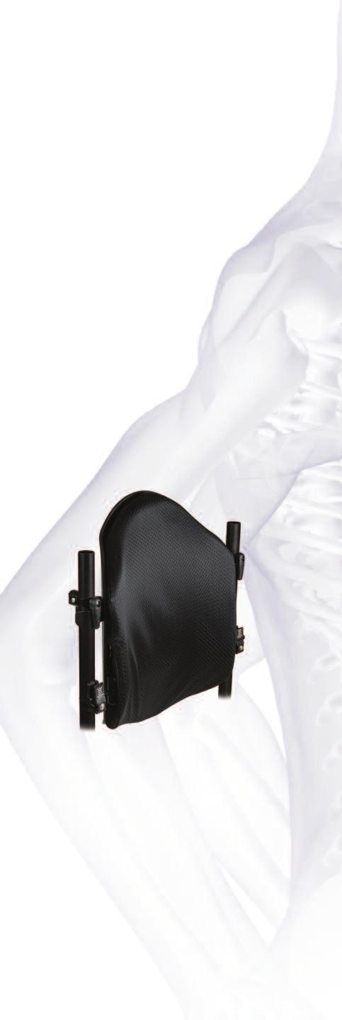 JAY BACKS 20 JAY CARE The JAY Care Back was designed to accommodate a client with a fixed kyphotic thoracic spine by providing built-in lateral support, 39 of angle adjustability, and a customizable