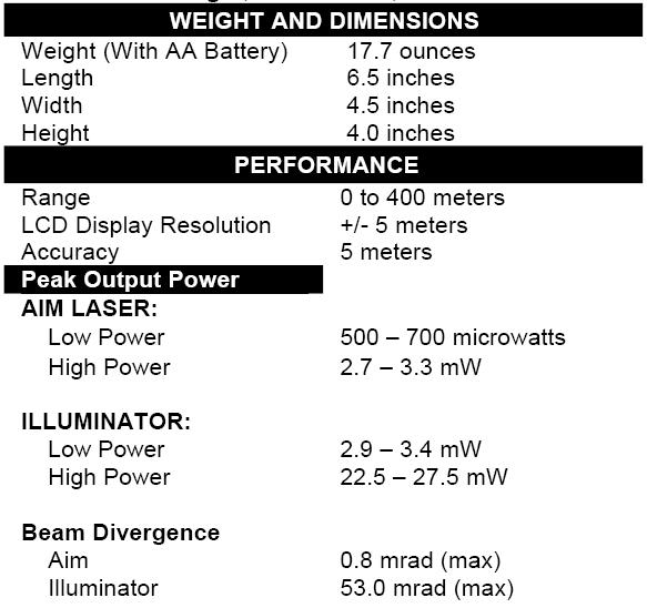 WEIGHT, DIMENSIONS,