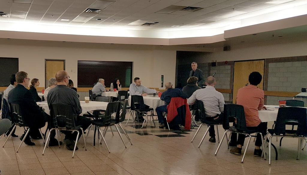 DURHAM REGION - October 10, 2017, Ajax Community Centre, Ajax Approximately 15 residents, municipal planning staff and elected officials attended a public roundtable meeting in Durham to learn about