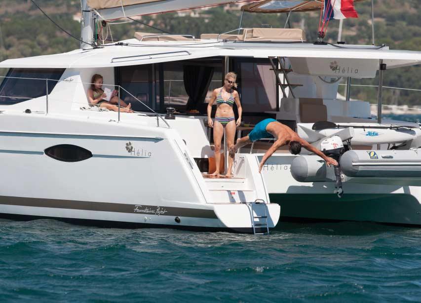 Summary Why Fountaine Pajot? Safety Fountaine Pajot catamarans are rated as unsinkable. Performance / cruiser each has an excellent balance of performance and comfort.