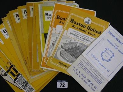 COLLECTION OF OVER 6000 FOOTBALL CLUB PROGRAMMES FROM THE MAJORITY OF ENGLISH FOOTBALL CLUBS, 1960 s 2000