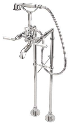 PALLADIAN EXPOSED TUB SET WITH HANDSHOWER AKIT1901LM (Metal levers) AKIT1901XM (Cross Handles) COLORS/FINISHES WARRANTY FEATURES Palladian metal levers or cross handles Floor mounted exposed two