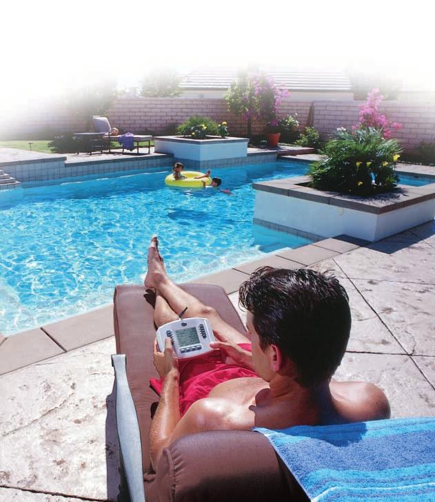 Mobile Touch wireless control Operate and program your equipment from your pool, spa, or even your lounge chair anywhere from within 300 feet of your