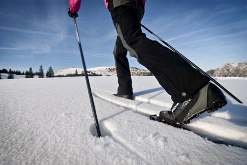 1 How does nordic skiing differ from alpine skiing? nordic Skis are design for both uphill and downhill travel. Skis need to both grip and glide. Bindings are free heel to allow for a natural stride.