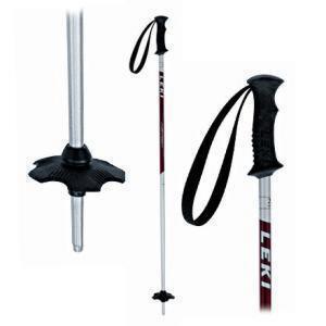 adjustable pole, long for the flats and up hills, shorter for down hills bigger powder basket for softer snow heavier boot with extra