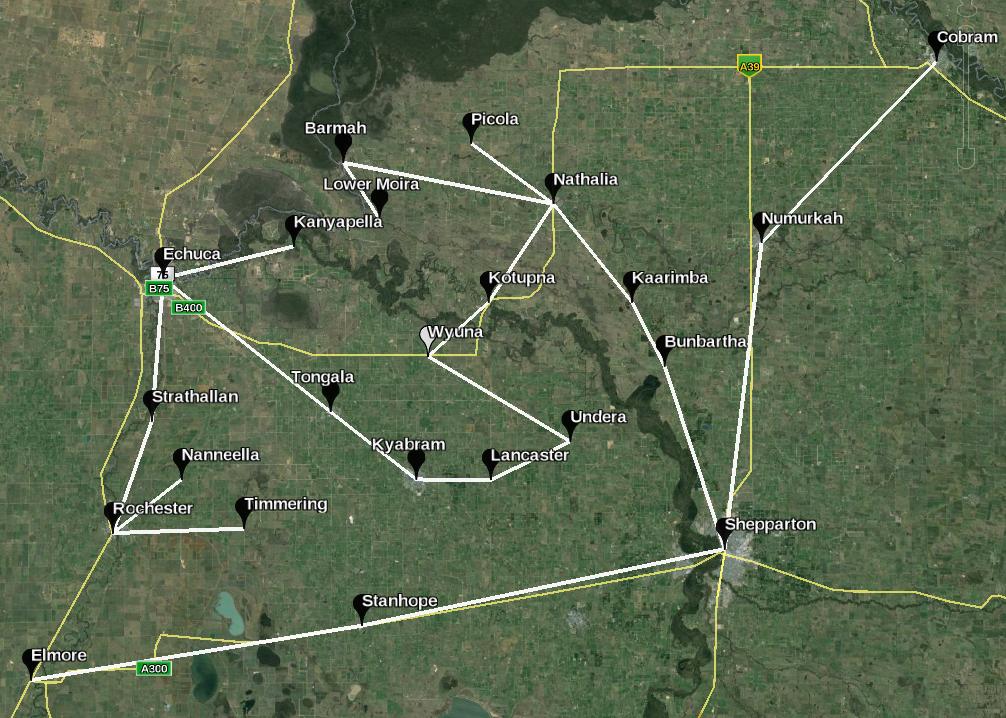 Case Study Figure 3: Optimal transportation network.