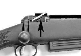 COCKING INDICATOR FIGURE 9 SAVAGE ARMS HAS DESIGNED INTO THE CENTERFIRE BOLT ACTION SERIES, A COCKING INDICATOR. ITS MAIN PURPOSE IS TO VISUALLY INDICATE WHEN THE FIREARM IS COCKED.