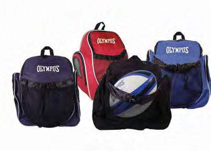 A trophy carries dust. Memories last forever. Mary Lou Retton Olympus Backpack # 726 600 Denier Polyester with PVC lining for water-resistance. U shaped top opening for the main compartment.