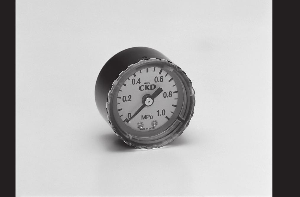 Pressure gauge with safety mark G40D/G50D Series Green and red zones simplify visual control. : R1/8, R1/4 G40D,G50D P10 P04 ompressed air Full scale 1.0 0.4 Safety mark setting range 0.15 to 1.0 0.06 to 0.