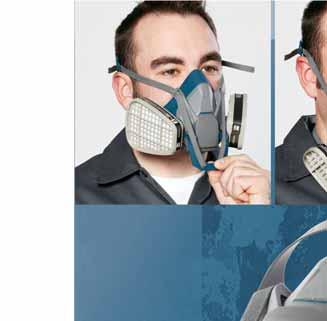 6500QL RUGGED COMFORT HALF FACEPIECE REUSABLE RESPIRATOR Rugged Comfortable Low Profile QUICK LATCH DROP-DOWN MECHANISM Easy on and off as you move in and out