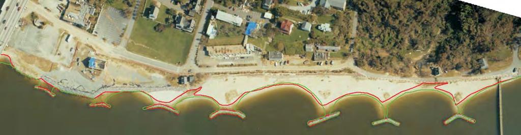 9 ft MLW August, Recovery Shoreline August, Height