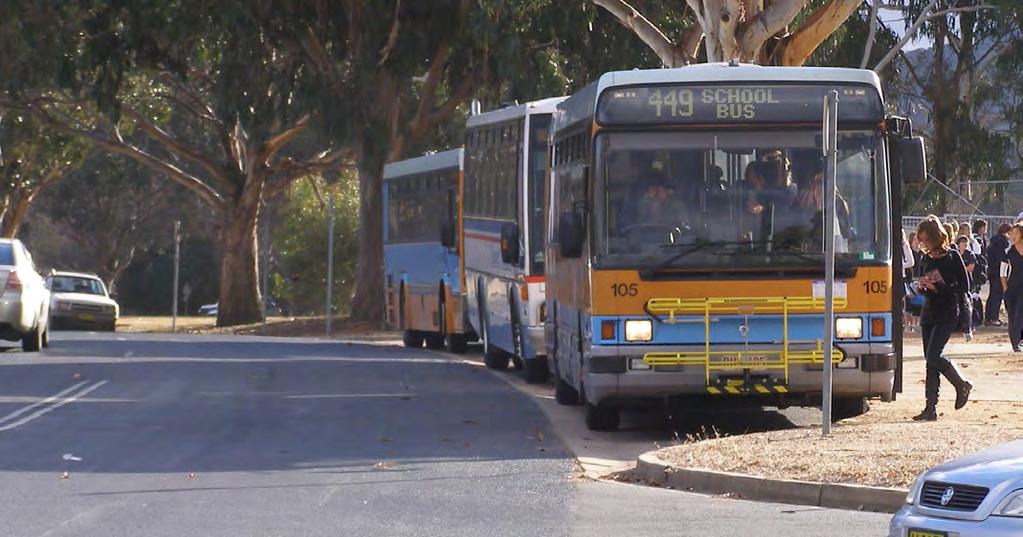 4.4 Bus facilities Guidance for the design and layout of bus stops and bus operation in the ACT is provided in Austroads Guide to Road Design and the ACT Municipal Infrastructure Standards.