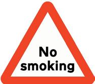 20 P554D Worded warning sign (No smoking) N/A TSRGD 2016 Schedule 13, Part 2 (3) A distance with or without an arrow pointing to the left or to the right; or an arrow pointing to the left or to