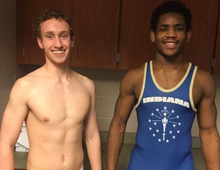 Lawrence North Student-Athletes of the Week MIC Champs Ben McAteer (Swimming) & Robert Samuels (Wrestling),