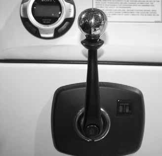 Throttle Lever Transmission Lockout Button The Transmission Lockout button allows the transmission to be disengaged while giving the throttle full operating range.