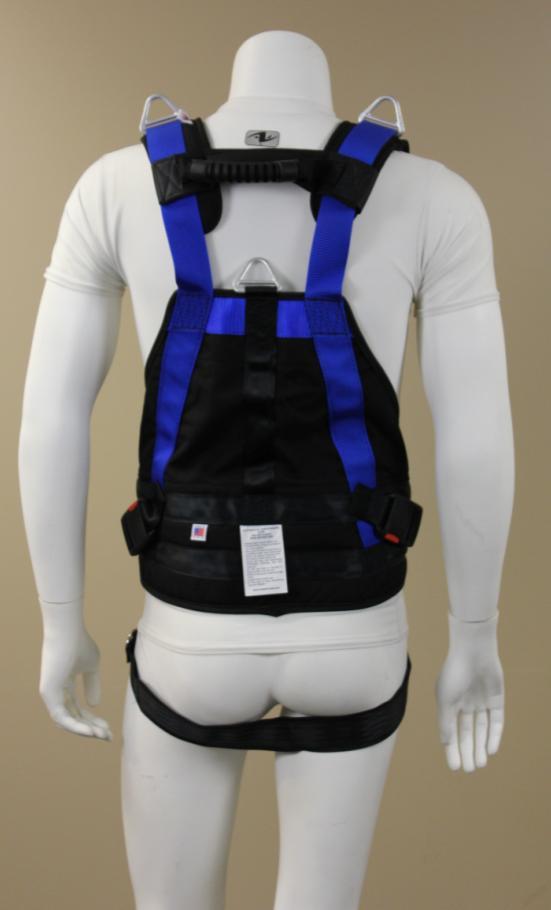 Attaching Vest to Overhead Support Depending on patient support needs and the type of overhead system, the Balance Vest can be attached to either a single point between the shoulders or to the two