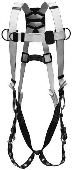 DESCRIPTION Unless otherwise noted all Reliance harnesses are manufactured using certified 7000 pound rated Tattletale polyester webbing for superior inspectability and chemical and acidic tolerance.